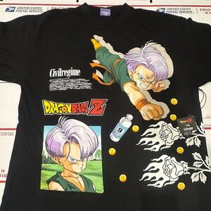 Darc sport Dragon Ball Z Trunks Graphic Tee - Black with Purple